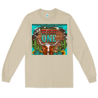 Mushroom wild one longhorn gemstones cactus and sunflowers Long Sleeve Tee - Artiststas