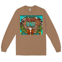 Toasted Coconut wild one longhorn gemstones cactus and sunflowers Long Sleeve Tee - Artiststas