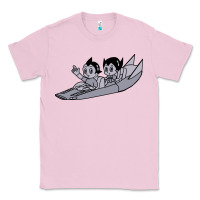 Bubblegum Pink newastro boy and uran Classic Tee - linhVisuals
