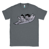 Charcoal Heather newastro boy and uran Classic Tee - linhVisuals