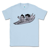 Dusty Blue newastro boy and uran Classic Tee - linhVisuals