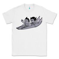 White newastro boy and uran Classic Tee - linhVisuals