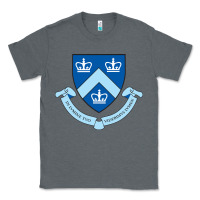 Charcoal Heather columbia university shield Classic Tee - linhVisuals