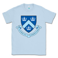 Dusty Blue columbia university shield Classic Tee - linhVisuals