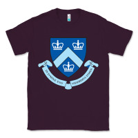 Plum columbia university shield Classic Tee - linhVisuals