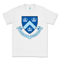 White columbia university shield Classic Tee - linhVisuals