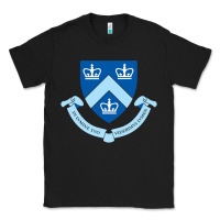 Black columbia university shield Classic Tee - linhVisuals