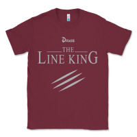 Burgundy funny drugs the line king design Classic Tee - linhVisuals