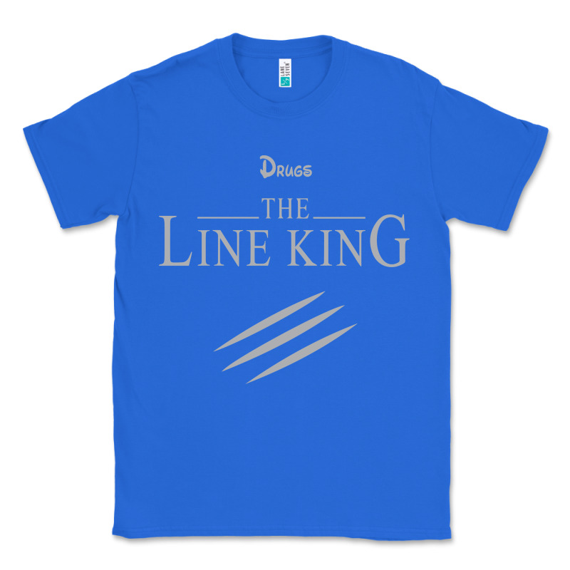 Funny Drugs The Line King Design Classic Tee by linhVisuals | Teevron