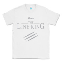 White funny drugs the line king design Classic Tee - linhVisuals