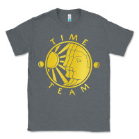 Charcoal Heather time team Classic Tee - linhVisuals