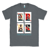 Charcoal Heather the four kings of boxing Classic Tee - linhVisuals