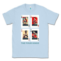 Dusty Blue the four kings of boxing Classic Tee - linhVisuals