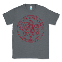 Charcoal Heather colgate university seal Classic Tee - linhVisuals