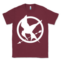 Burgundy The Hunger Games Trilogy Classic Tee - linhVisuals