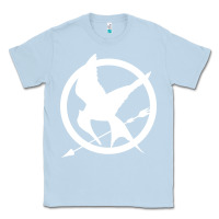 Dusty Blue The Hunger Games Trilogy Classic Tee - linhVisuals
