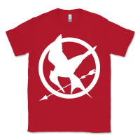 Red The Hunger Games Trilogy Classic Tee - linhVisuals