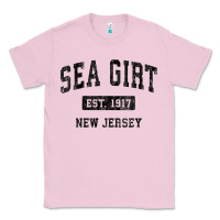 Bubblegum Pink womens sea girt new jersey nj vintage sports design black design v nec Classic Tee - linhVisuals