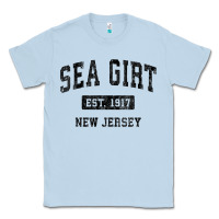 Dusty Blue womens sea girt new jersey nj vintage sports design black design v nec Classic Tee - linhVisuals