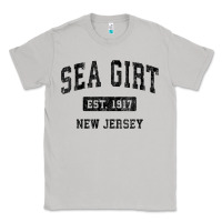 Moon Dust womens sea girt new jersey nj vintage sports design black design v nec Classic Tee - linhVisuals