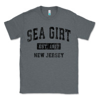 Charcoal Heather womens sea girt new jersey nj vintage sports design black design v nec Classic Tee - linhVisuals