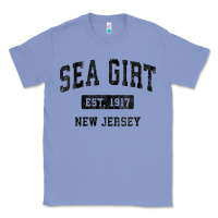 Colony Blue womens sea girt new jersey nj vintage sports design black design v nec Classic Tee - linhVisuals