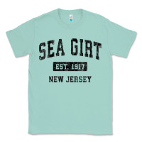 Seafoam womens sea girt new jersey nj vintage sports design black design v nec Classic Tee - linhVisuals
