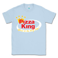 Dusty Blue pizza king cowboy Classic Tee - linhVisuals