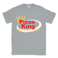 Heather Grey pizza king cowboy Classic Tee - linhVisuals