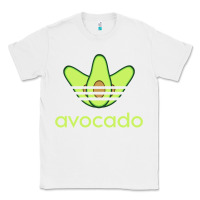 White newavocado originals three stripes Classic Tee - linhVisuals