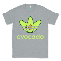 Heather Grey newavocado originals three stripes Classic Tee - linhVisuals