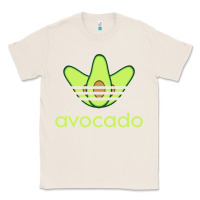 Natural newavocado originals three stripes Classic Tee - linhVisuals