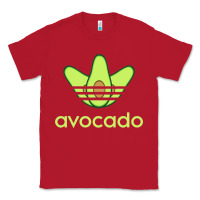 Red newavocado originals three stripes Classic Tee - linhVisuals