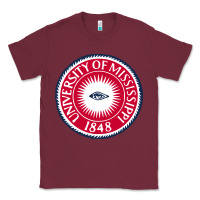 Burgundy university of mississippi seal Classic Tee - linhVisuals