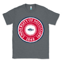 Charcoal Heather university of mississippi seal Classic Tee - linhVisuals