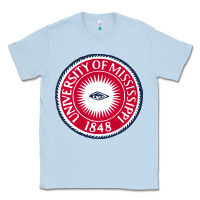 Dusty Blue university of mississippi seal Classic Tee - linhVisuals