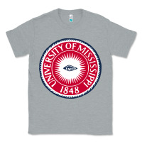 Heather Grey university of mississippi seal Classic Tee - linhVisuals