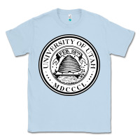 Dusty Blue university of utah seal Classic Tee - linhVisuals