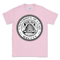 Bubblegum Pink university of utah seal Classic Tee - linhVisuals