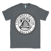 Charcoal Heather university of utah seal Classic Tee - linhVisuals