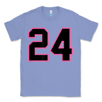 Colony Blue number 24 sports jersey athlete fan pink black lucky number t shirt Classic Tee - linhVisuals
