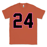 Number 24 Sports Jersey Athlete Fan Pink Black Lucky Number T Shirt Classic Tee | Teevron