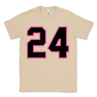 Mushroom number 24 sports jersey athlete fan pink black lucky number t shirt Classic Tee - linhVisuals