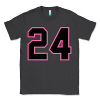 Smoke number 24 sports jersey athlete fan pink black lucky number t shirt Classic Tee - linhVisuals