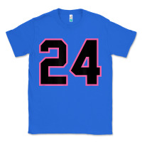 True Royal number 24 sports jersey athlete fan pink black lucky number t shirt Classic Tee - linhVisuals