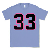 Colony Blue number 33 sports jersey athlete fan pink black lucky number t shirt Classic Tee - linhVisuals
