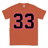 Copper number 33 sports jersey athlete fan pink black lucky number t shirt Classic Tee - linhVisuals