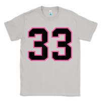 Moon Dust number 33 sports jersey athlete fan pink black lucky number t shirt Classic Tee - linhVisuals