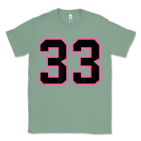 Sage number 33 sports jersey athlete fan pink black lucky number t shirt Classic Tee - linhVisuals