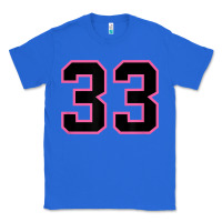 True Royal number 33 sports jersey athlete fan pink black lucky number t shirt Classic Tee - linhVisuals